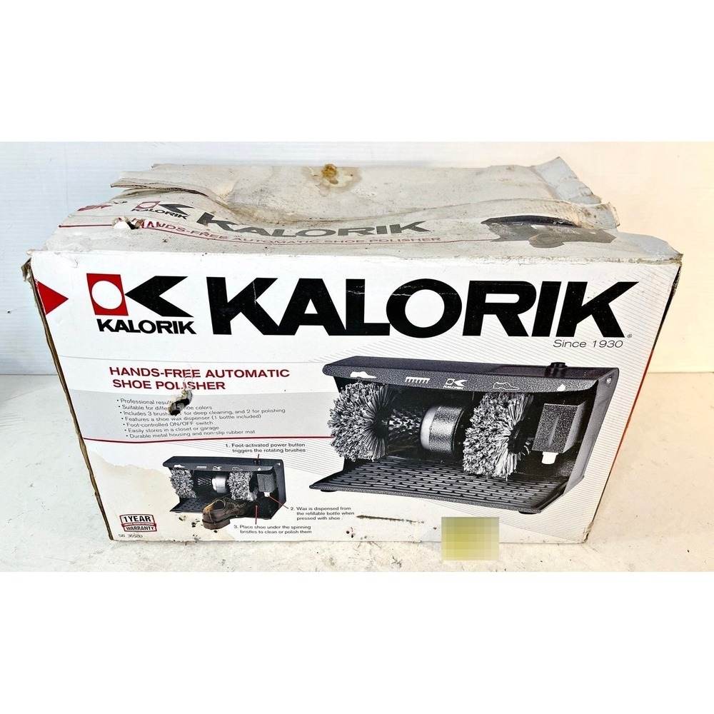 Kalorik Hands-Free Automatic Shoe Polisher‎ SB 36580 New Open Box